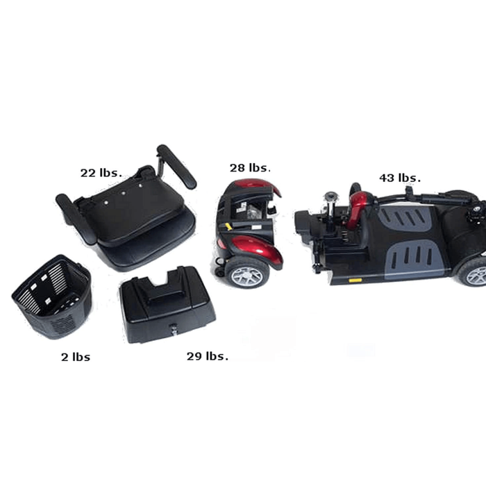 Golden Buzzaround XLS HD 4-Wheel Mobility Scooter GB124-SHZ Mobility Scooters Golden Technologies