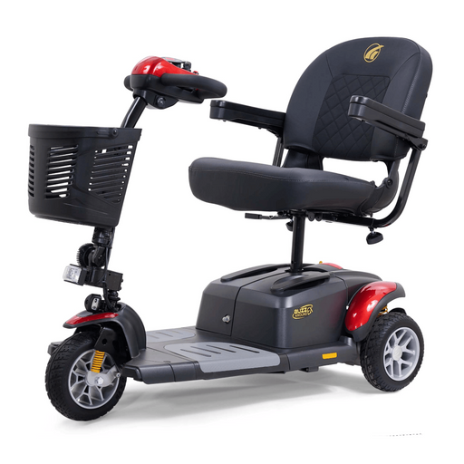 Golden Buzzaround EX 3-Wheel Mobility Scooter GB118 Mobility Scooters Golden Technologies Comes with Velvet Red & Coastal Blue Standard 18" x 16"