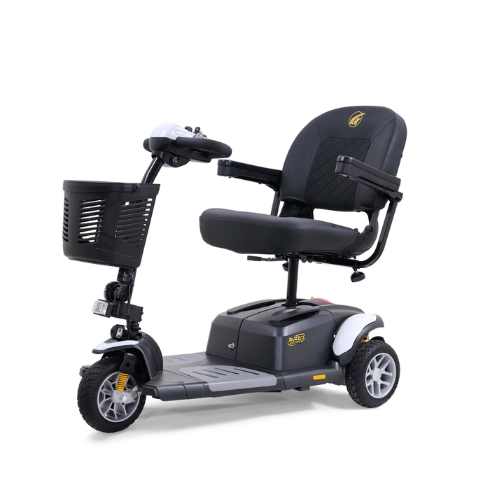 Golden Buzzaround EX 3-Wheel Mobility Scooter GB118 Mobility Scooters Golden Technologies Crisp White Standard 18" x 16"