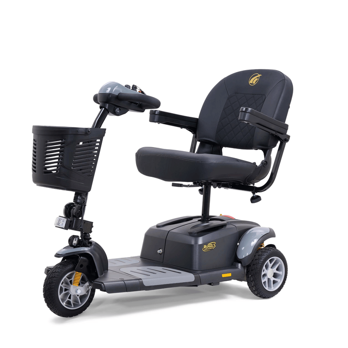 Golden Buzzaround EX 3-Wheel Mobility Scooter GB118 Mobility Scooters Golden Technologies Stone Grey Standard 18" x 16"