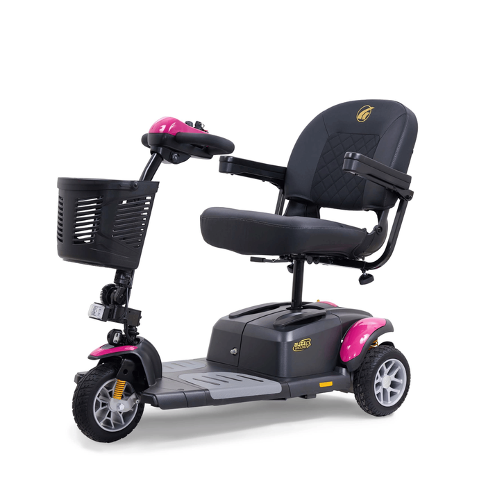 Golden Buzzaround EX 3-Wheel Mobility Scooter GB118 Mobility Scooters Golden Technologies Orchid Pink Standard 18" x 16"