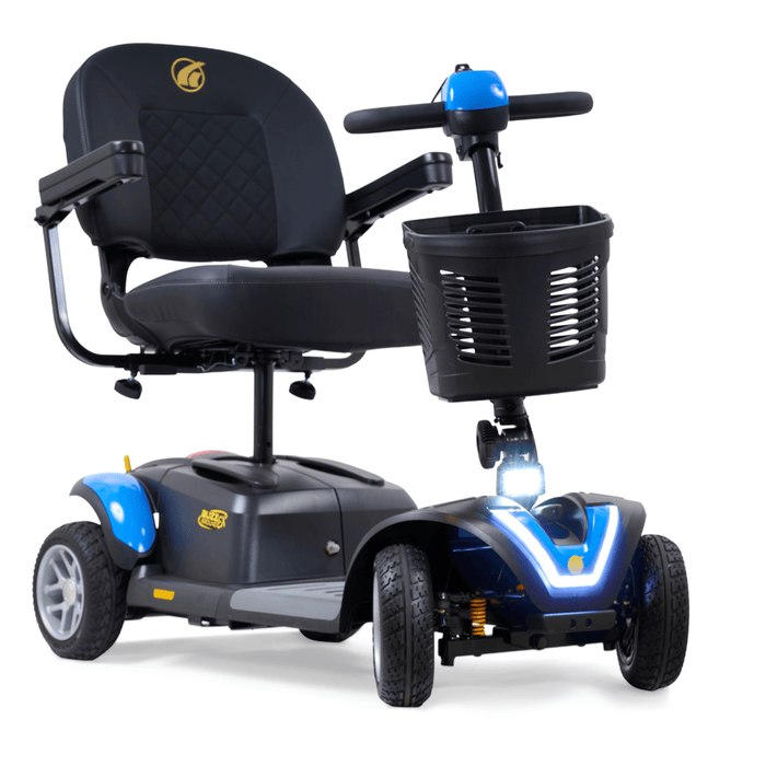 Golden Buzzaround EX 4-Wheel Mobility Scooter GB148 Mobility Scooters Golden Technologies Coastal Blue Standard 18" x 16"