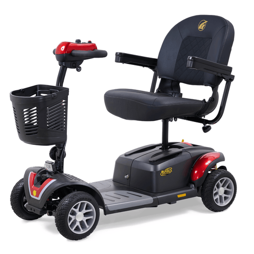 Golden Buzzaround EX 4-Wheel Mobility Scooter GB148 Mobility Scooters Golden Technologies Comes with Velvet Red & Coastal Blue Standard 18" x 16"