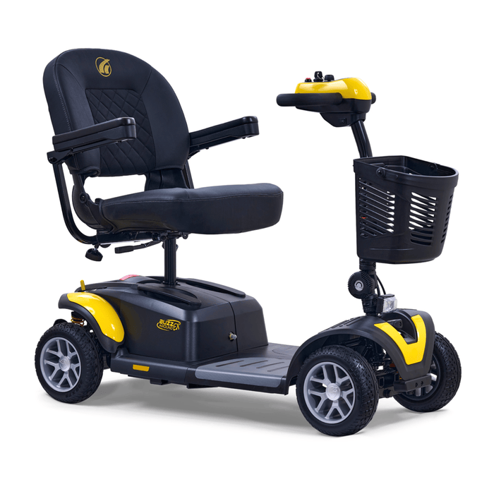 Golden Buzzaround EX 4-Wheel Mobility Scooter GB148 Mobility Scooters Golden Technologies Canary Yellow Standard 18" x 16"