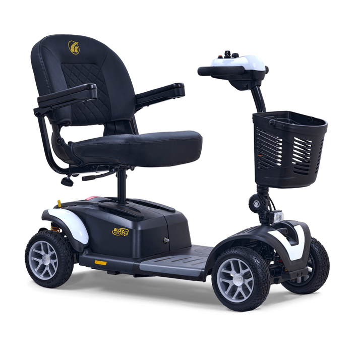 Golden Buzzaround EX 4-Wheel Mobility Scooter GB148 Mobility Scooters Golden Technologies Crisp White Standard 18" x 16"