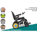 ComfyGo Majestic 440 HD Bariatric Folding Power Chair Wheelchairs ComfyGo