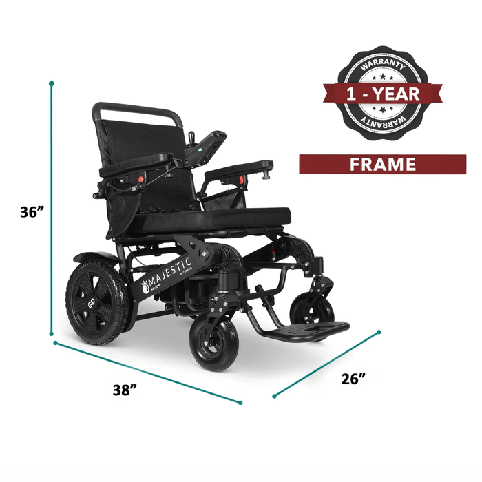 ComfyGo Majestic 440 HD Bariatric Folding Power Chair Wheelchairs ComfyGo