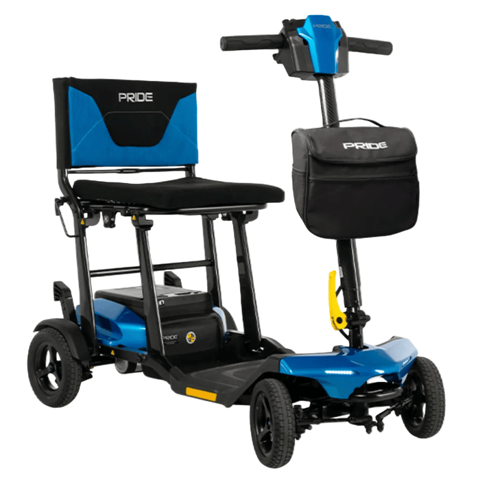 Pride Go Go Super Portable Lightweight Folding Scooter Mobility Scooters Pride Mobility Blue