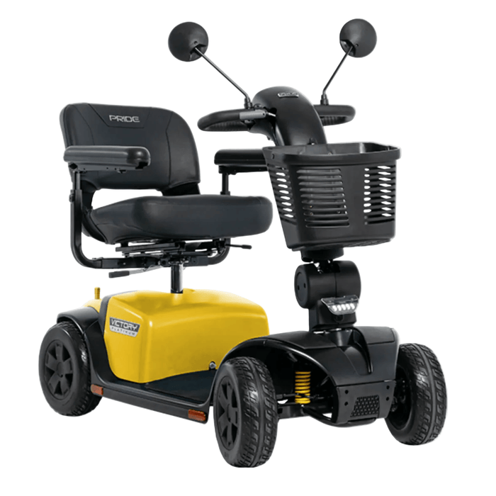Pride Victory Platinum 4-Wheel Mobility Scooter Mobility Scooters Pride Mobility Chell-o (matte) Standard Mid Back - 17" Width ($0) Standard U1