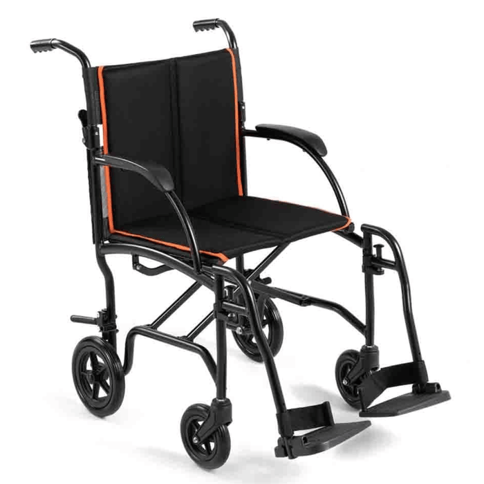 Feather Transport Chair 13 lbs Ultra Light Featherweight Wheelchair by Feather