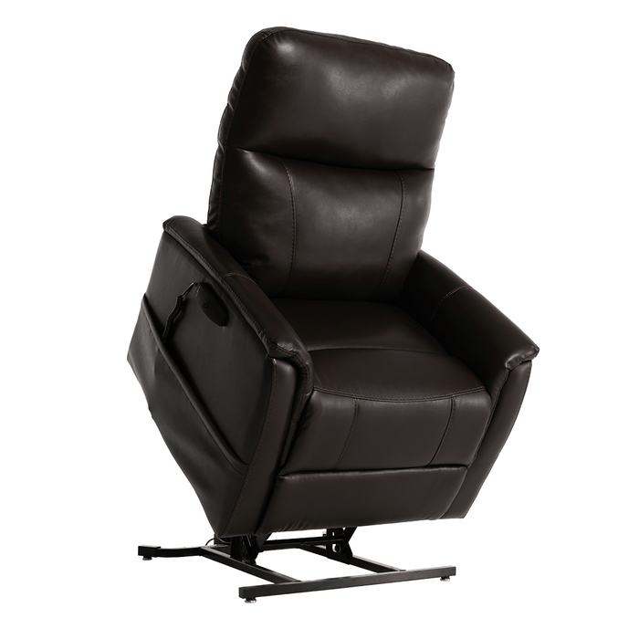 Pride Sitting Pretty Genesis Power Lift Chair Recliner LC-150 Arm Chairs, Recliners & Sleeper Chairs Pride Mobility Small - User Height: 5'3" and Below Chestnut - 100% Polyurethane (Lexis Vinyl Fabrics)
