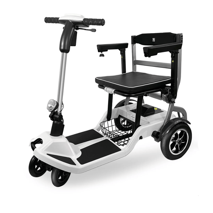 ZiiLIF-R3b Ultra Lightweight Folding Mobility Scooter Mobility Scooters ZiiROBOT White
