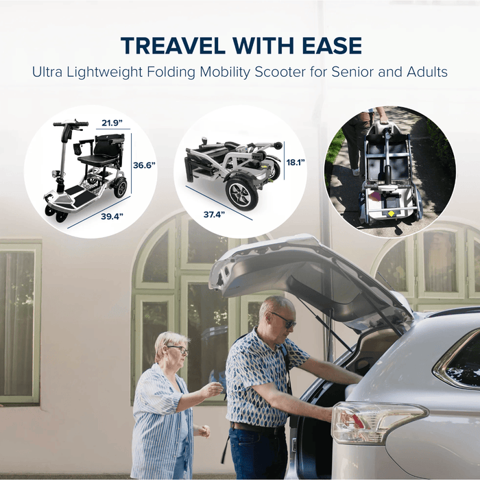 ZiiLIF-R3b Ultra Lightweight Folding Mobility Scooter Mobility Scooters ZiiROBOT