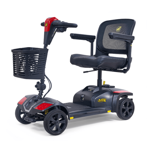 Golden Buzzaround XL 4-Wheel Mobility Scooter GB150 Mobility Scooters Golden Technologies Both Velvet Red and Coastal Blue Shrouds Included