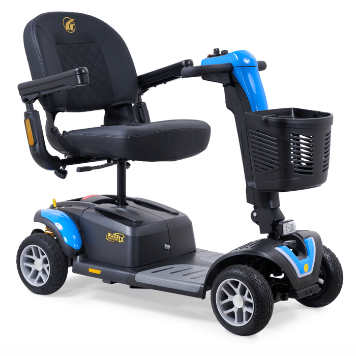 Golden Buzzaround LX 4-Wheel Mobility Scooter GB149 Mobility Scooters Golden Technologies Coastal Blue (also comes with red shrouds)