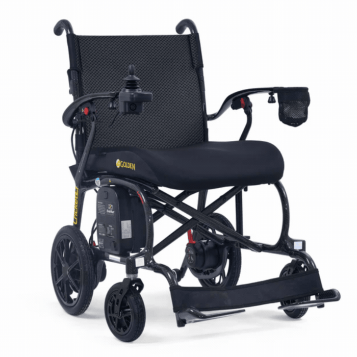 Golden Cricket LT Carbon Lightweight Power Chair GP309 Power Chair Golden Technologies Black