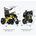 Forcemech Navigator Pro Bariatric Portable Power Wheelchair Wheelchairs Forcemech