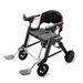 Roamate 3-in-1 Rollator & Electric Wheelchair Walkers Enhance Mobility Black