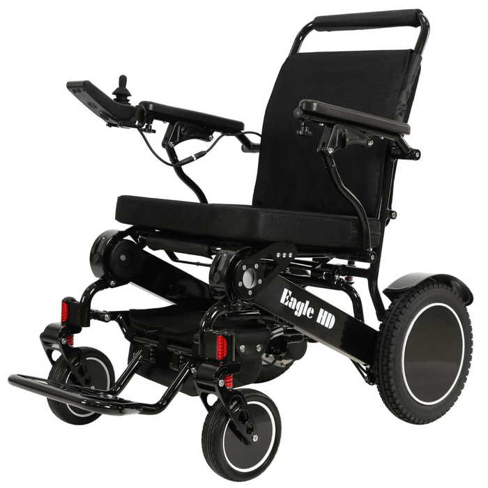 Eagle HD Portable Bariatric Power Wheelchair Wheelchairs Discover My Mobility Black