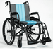 Feather Chair 13.5 lbs Ultra Light Featherweight Wheelchair by Feather Wheelchairs Feather Blue
