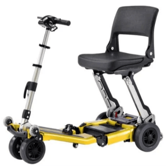 FreeRider Luggie Standard Folding Travel Scooter Mobility Scooters FreeRider Yellow