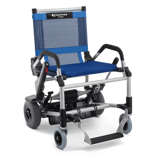 Zinger Chair Foldable Power Mobility Device by Journey Health Wheelchairs Journey Blue