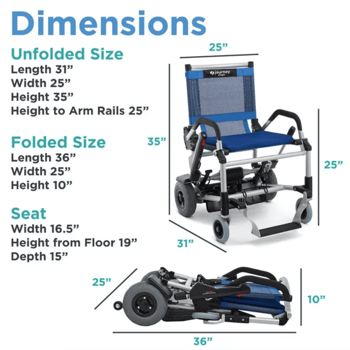 Zinger Chair Foldable Power Mobility Device by Journey Health Wheelchairs Journey