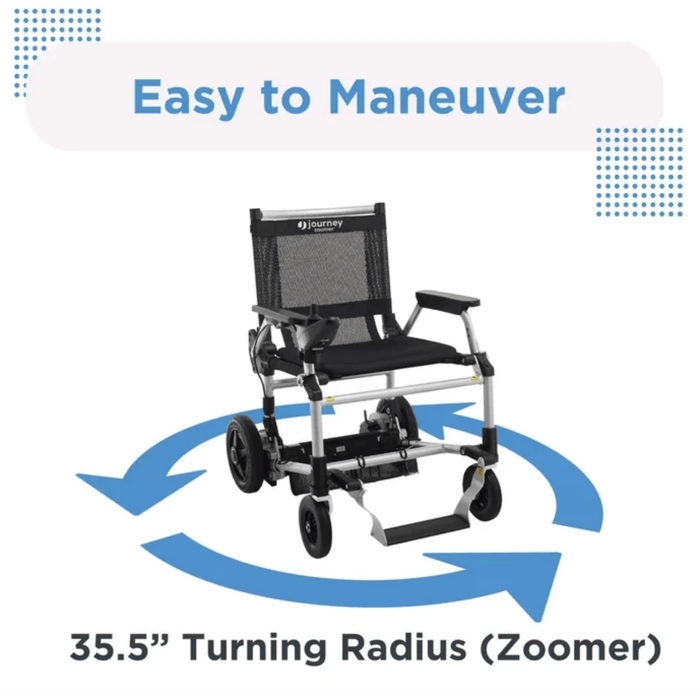 Zoomer Chair With Detachable Frame Foldable Power Mobility Device by Journey Health