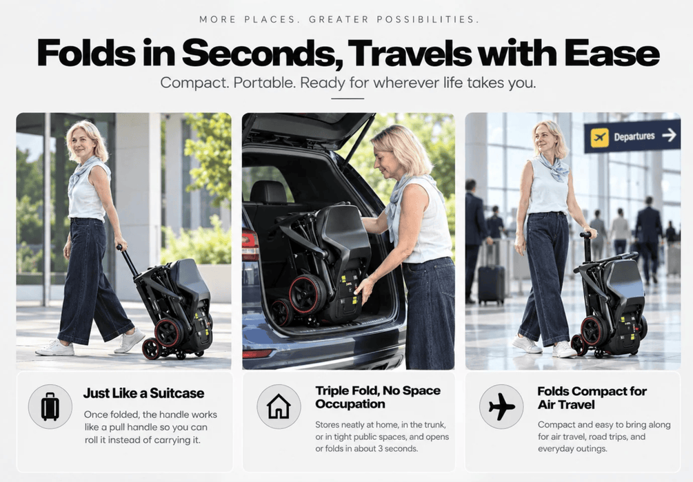 iMove AirCarbon Folding Mobility Scooter by Enhance Mobility Mobility Scooters Enhance Mobility