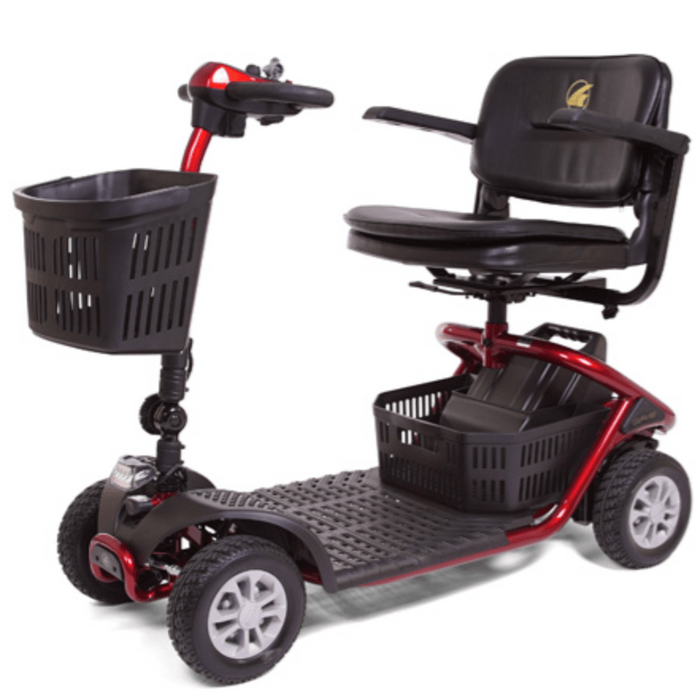 Golden LiteRider Lightweight 4-Wheel Mobility Scooter GL141 Mobility Scooters Golden Technologies Red