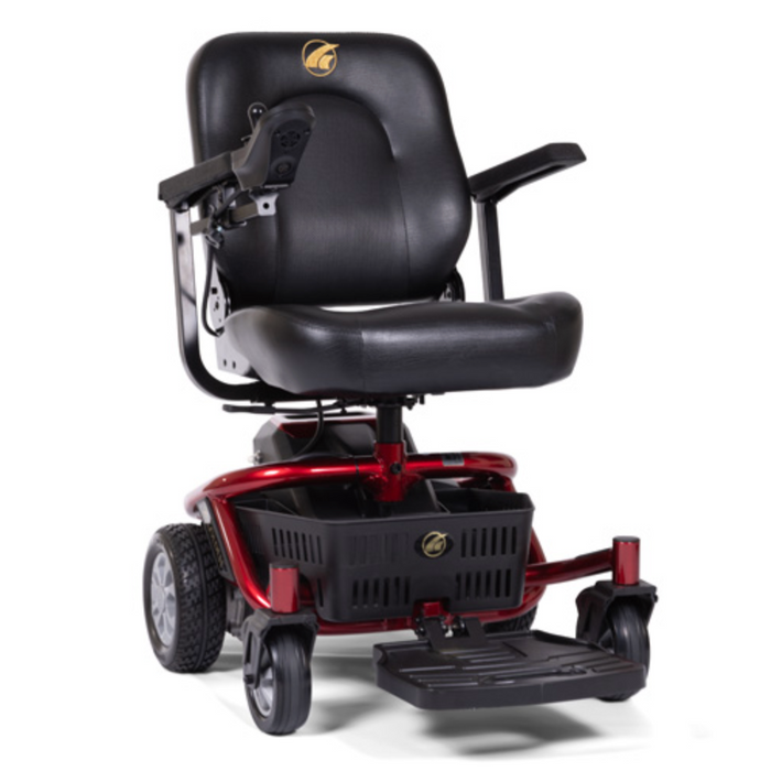 Golden LiteRider Envy Portable Power Wheelchair GP162 Power Chair Golden Technologies Cherry Red Premium 17" x 16"