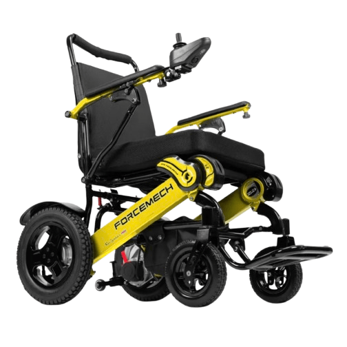 Forcemech Navigator Pro Bariatric Portable Power Wheelchair Wheelchairs Forcemech Yellow