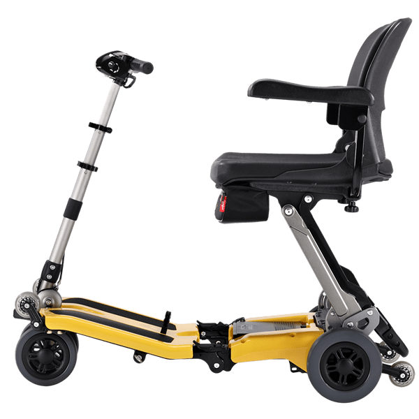 FreeRider Luggie Super Folding Mobility Scooter Mobility Scooters FreeRider Yellow  