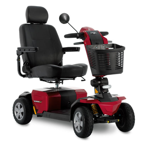 Pride Victory LX Sport 4-Wheel Mobility Scooter Mobility Scooters Pride Mobility Candy Apple Red Standard High Back - 18" W X 18" D ($0)