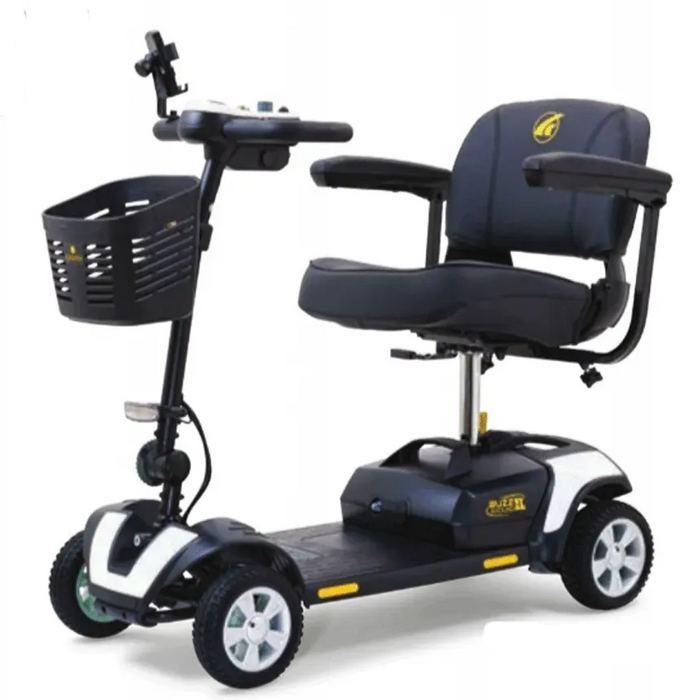 Golden Buzzaround XL 4-Wheel Mobility Scooter GB124-STD Mobility Scooters Golden Technologies Standard (17" W x 14.5" D) Extended 22AH (Up to 18 mile range) + ($250) Crisp White + ($58)