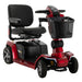 Pride Zero Turn 10 4-Wheel Mobility Scooter Mobility Scooters Pride Mobility Candy Apple Red Molded Plastic Vinyl - 18"W x 17" D ($0)