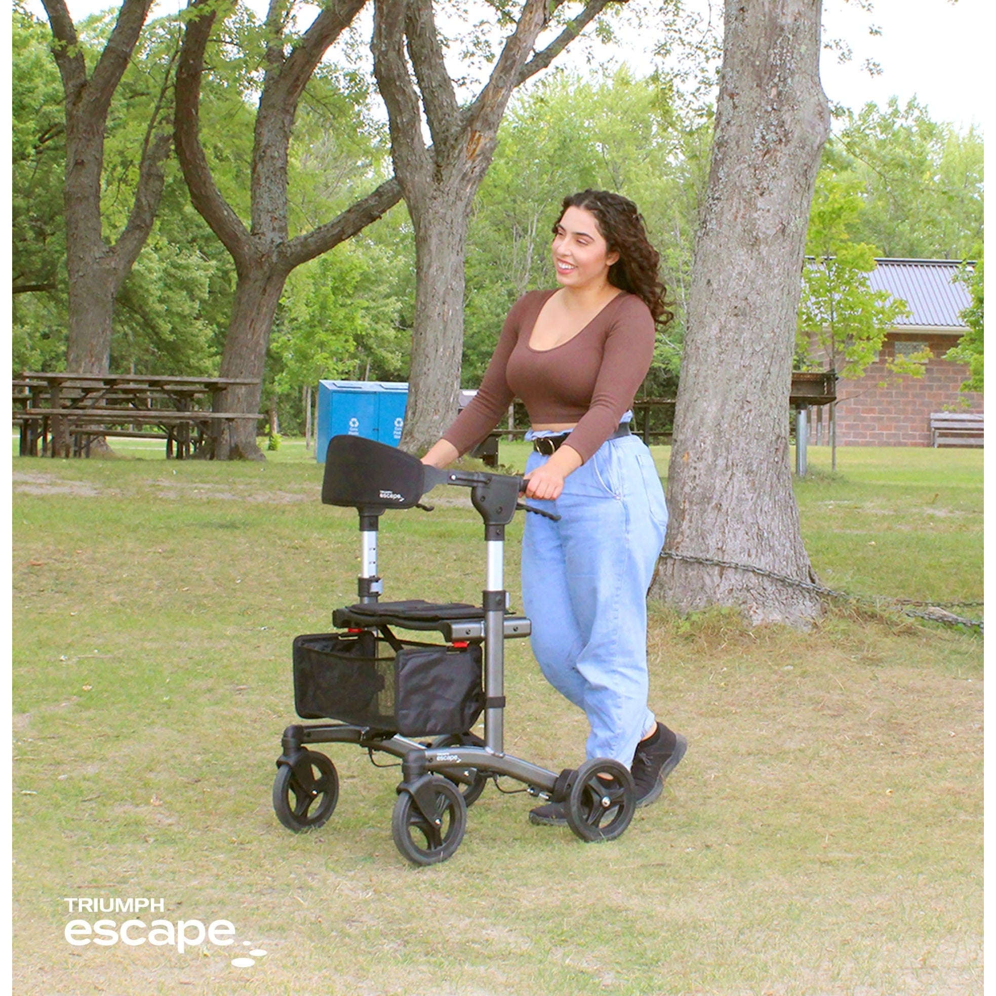 Triumph Mobility Escape Folding Rollator Walker - Only 15.4 lbs ...