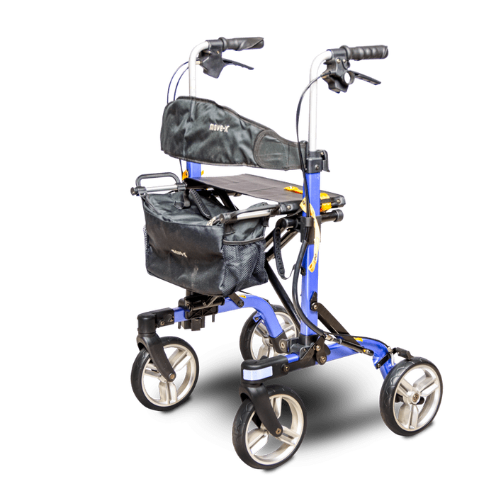 EV Rider Move-X Folding Rollator Walkers EV Rider Blue  