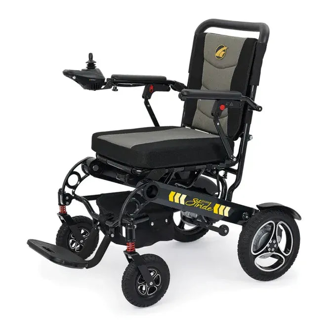 Golden Stride Lightweight Folding Power Wheelchair GP301 Wheelchairs Golden Technologies Black
