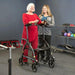 UpWalker Standard Upright Walker Rollator With Seat And Brakes H200 Walkers UpWalker   