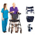 UpWalker Standard Upright Walker Rollator With Seat And Brakes H200 Walkers UpWalker   