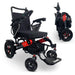 ComfyGo Majestic IQ-7000 Remote Controlled Electric Wheelchair With Optional Auto Fold Wheelchairs ComfyGo Black & Red Standard 
