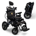 ComfyGo Majestic IQ-8000 Remote Controlled Folding Lightweight Electric Wheelchair Wheelchairs ComfyGo Black Black 