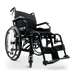 ComfyGo X-1 Manual Folding Lightweight Travel Wheelchair Wheelchairs ComfyGo Black Standard 