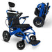 ComfyGo Majestic IQ-8000 Remote Controlled Folding Lightweight Electric Wheelchair Wheelchairs ComfyGo Blue Standard 