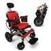 ComfyGo Majestic IQ-8000 Remote Controlled Folding Lightweight Electric Wheelchair Wheelchairs ComfyGo Bronze Red (+$100) 