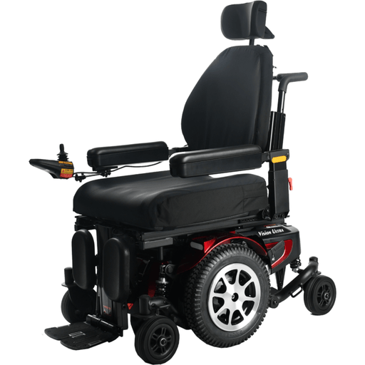 Merits Health Vision Ultra Power Tilt Electric Wheelchair P325 Wheelchairs Merits Health Red  