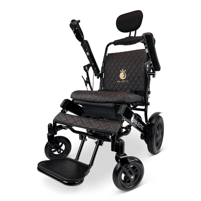 ComfyGo Majestic IQ-9000 Long Range Folding Electric Wheelchair With Optional Auto-Recline Wheelchairs ComfyGo   