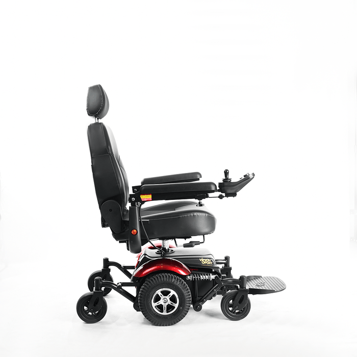 Merits Health Vision Sport Electric Power Wheelchair P326 Wheelchairs Merits Health Red 18" w/ Power Seat Lift (+856$) 