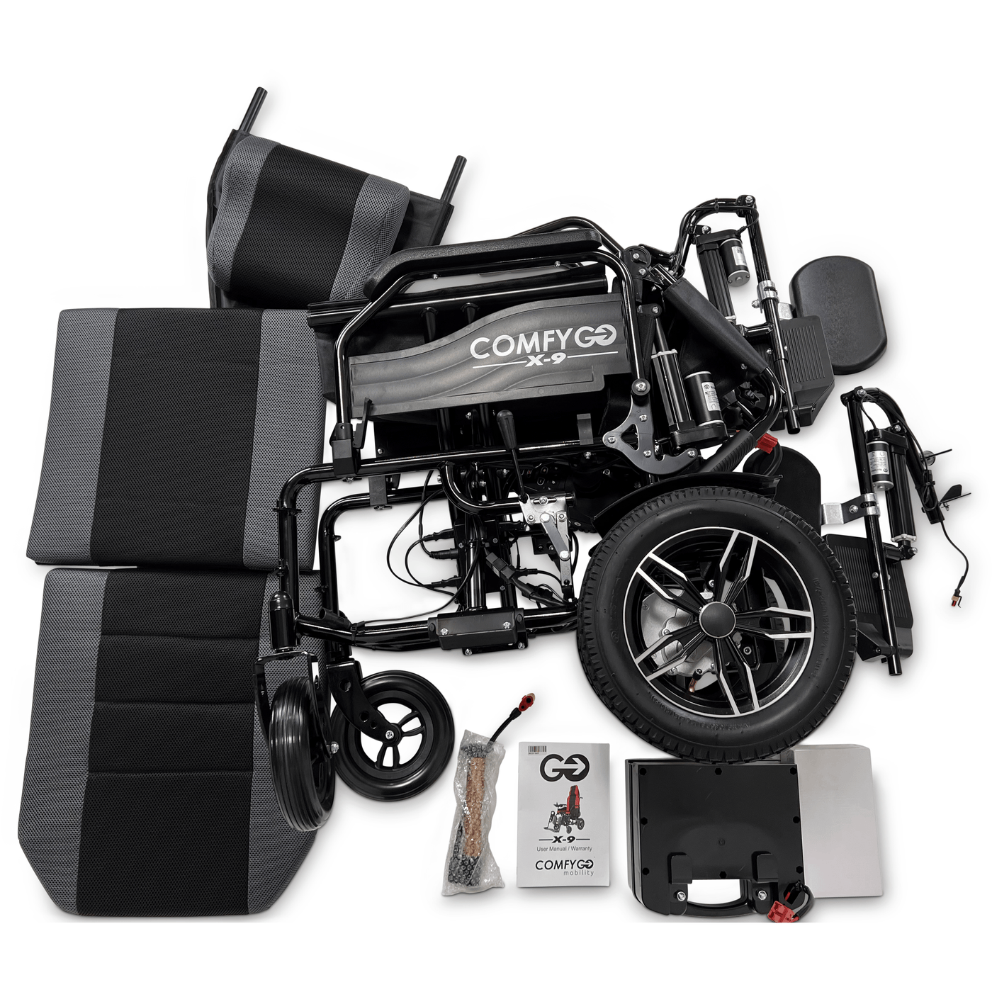 ComfyGo X-9 Power Wheelchair with Automatic Recline — RestoreMobility